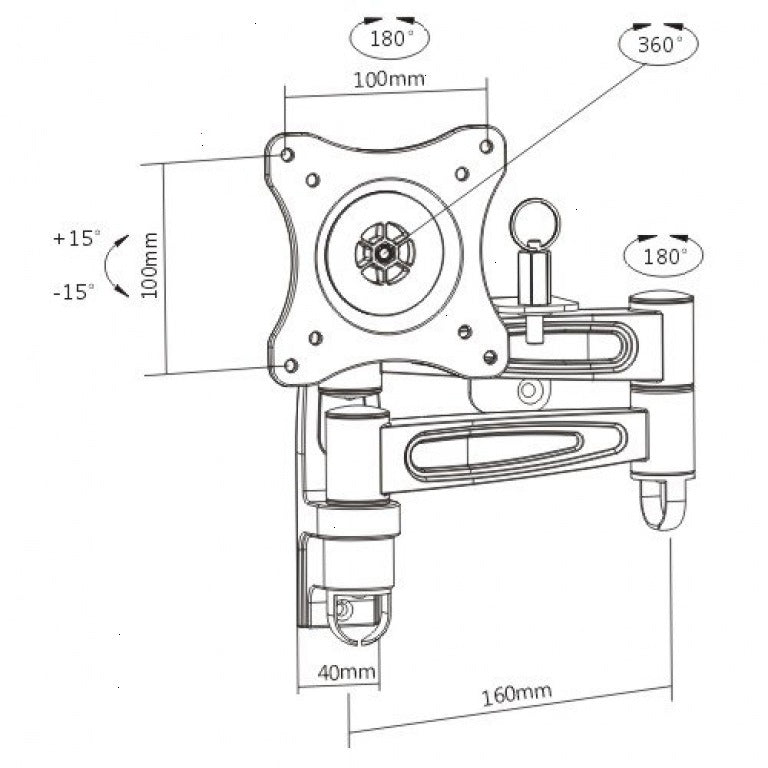 Avtex In Motion Double Arm VESA Mounting Solution AVTEX