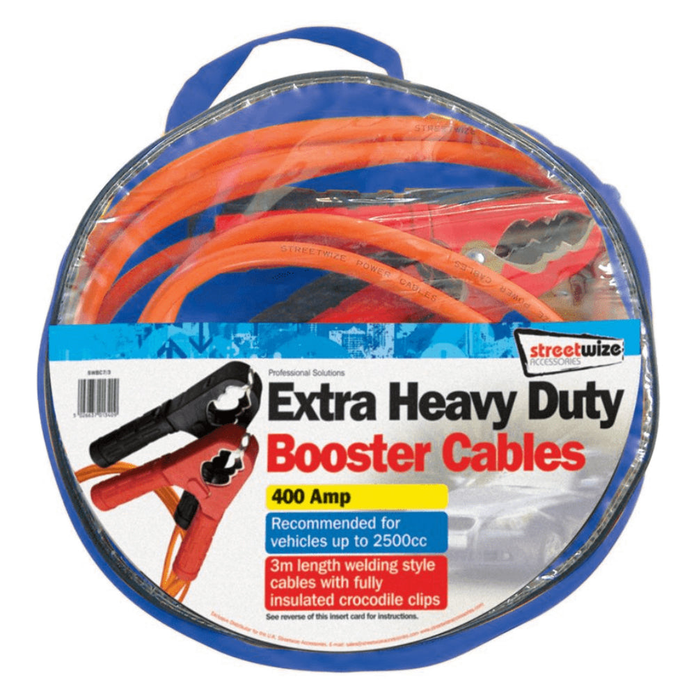 Extra Heavy Duty Booster Cables 400Amp Streetwize