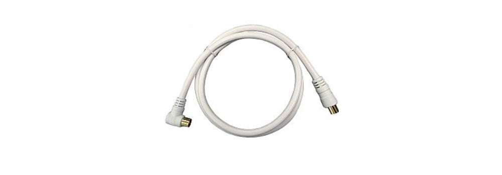 TV Fly Lead 90 Degree Coax to Coax - 1.5m Vision Plus
