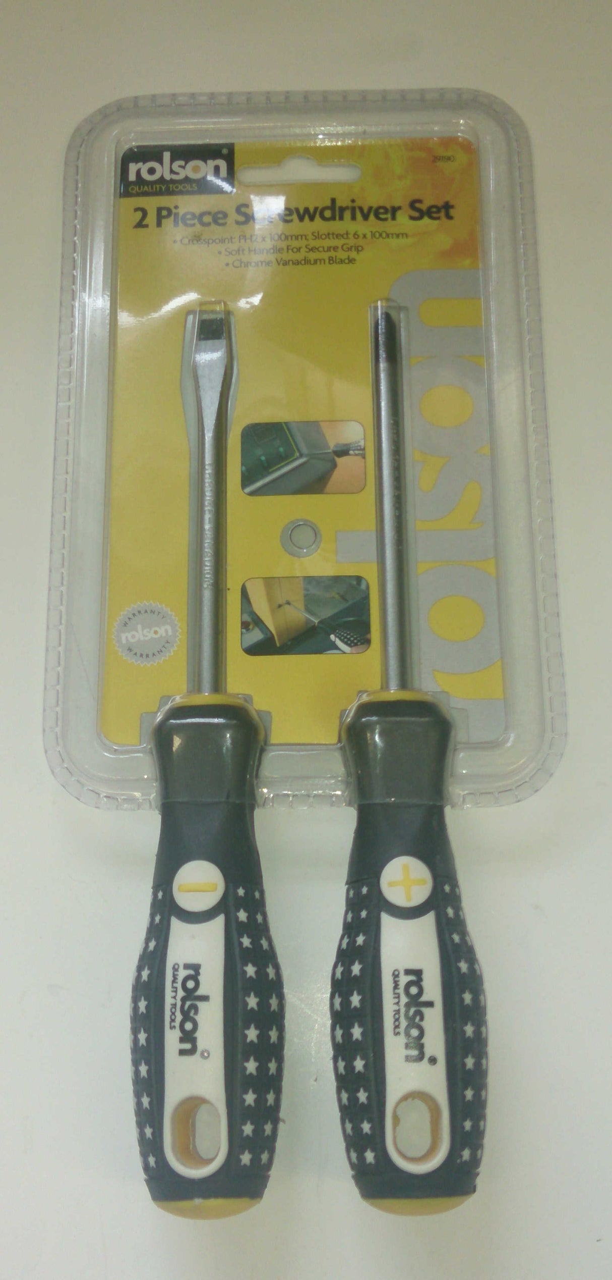 Rolson 2 Piece Screwdriver Set Rolson