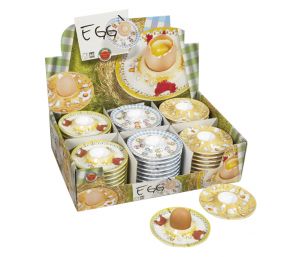 Lipped Egg Cup - assorted designs STOW GREEN