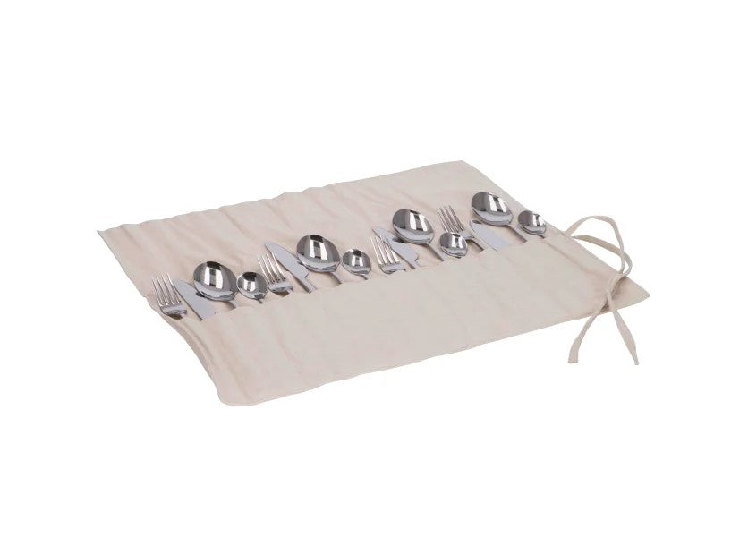 Travellife Altea 16 Piece Stainless Steel Cutlery Set In a Canvas Storage Bag Grove Products