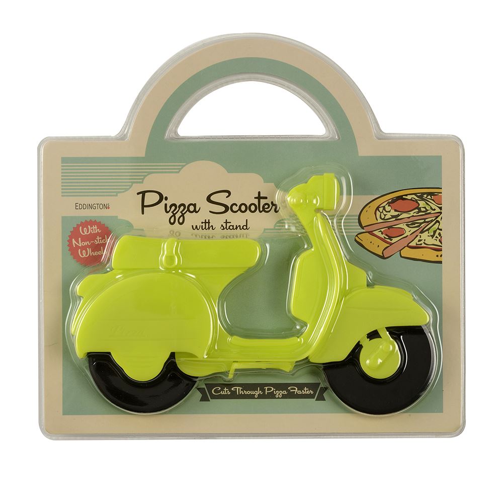 Pizza Scooter Cutter Stow Green