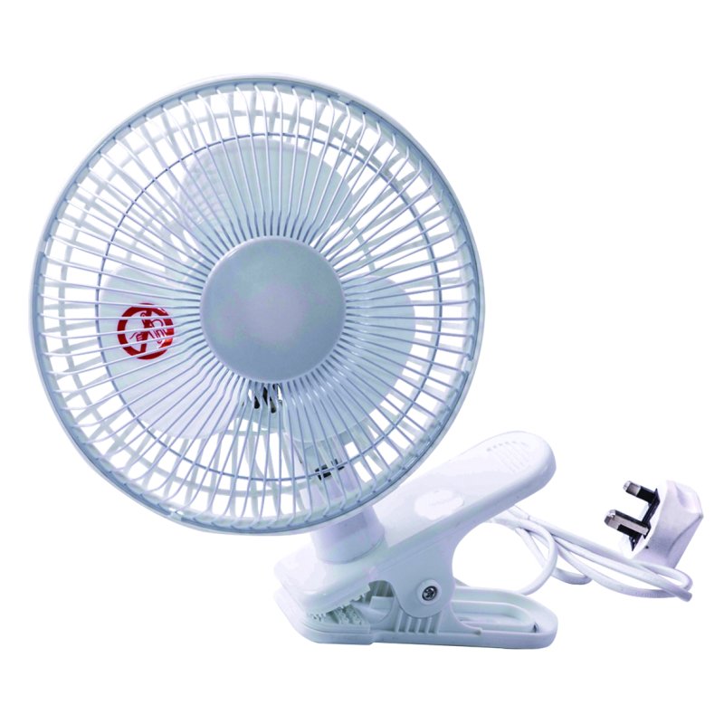 Clip-on Mains Mini Fan - 6 inch (15cm) Pennine Leisure Supplies
