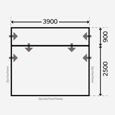 Dometic Rally AIR Pro 390 Driveaway Awning. Kampa