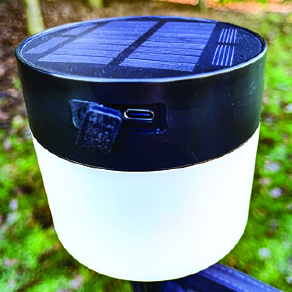PLS Rechargeable LED windbreak solar light Pennine Leisure Supplies
