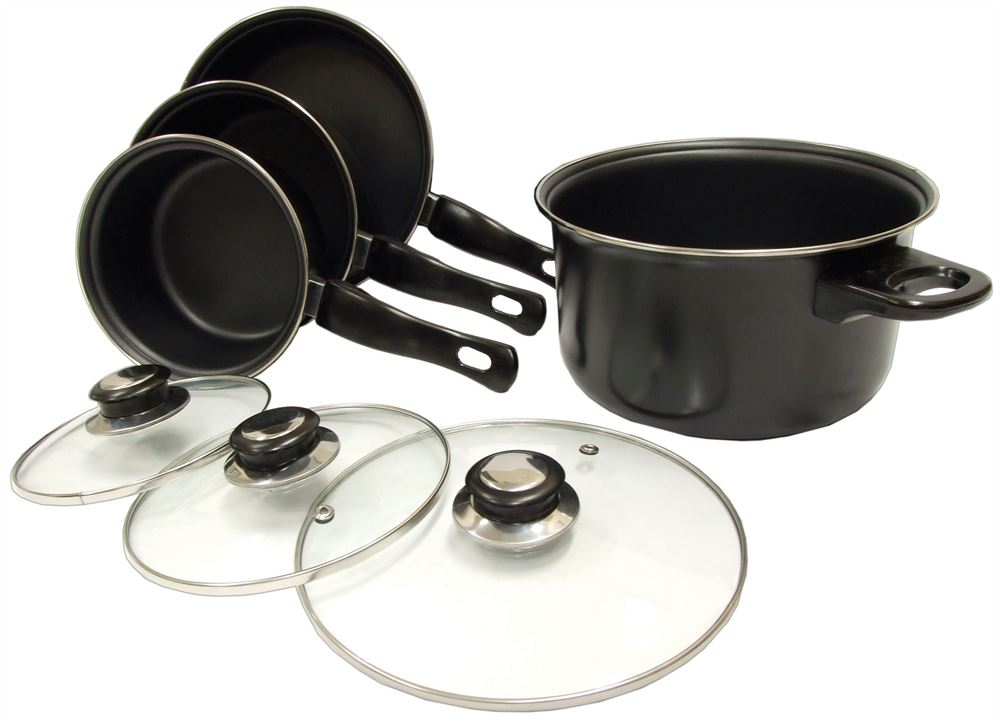 Leisurewize 7 Piece Saucepan Set Streetwize