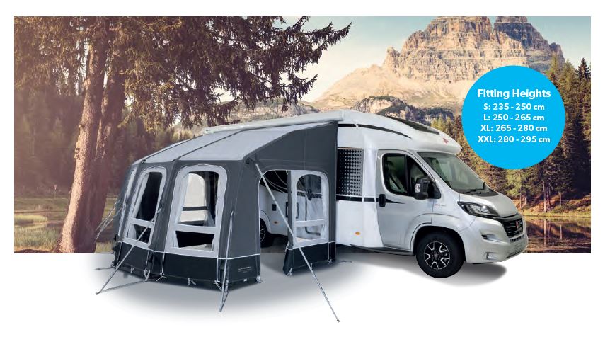 2020 Kampa Motor Ace AIR 400 All Season Awning - Size S Kampa