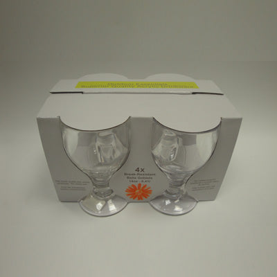 Flamefield Bella Goblet - Clear - 4 Piece Flamefield