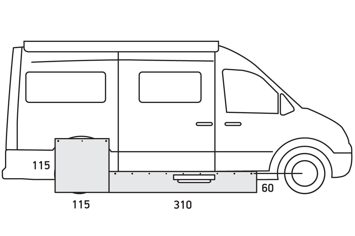 Isabella Draught Skirt Campervan ISABELLA