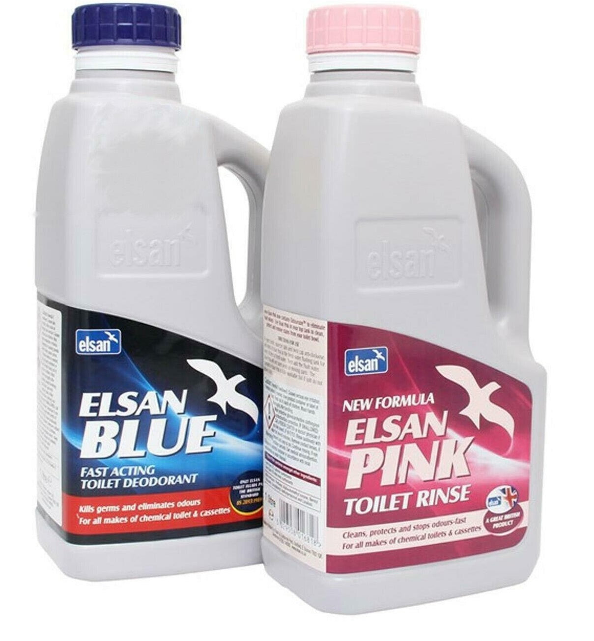 Elsan Blue 1 Litre and Pink 1 Litre Twin Pack Elsan
