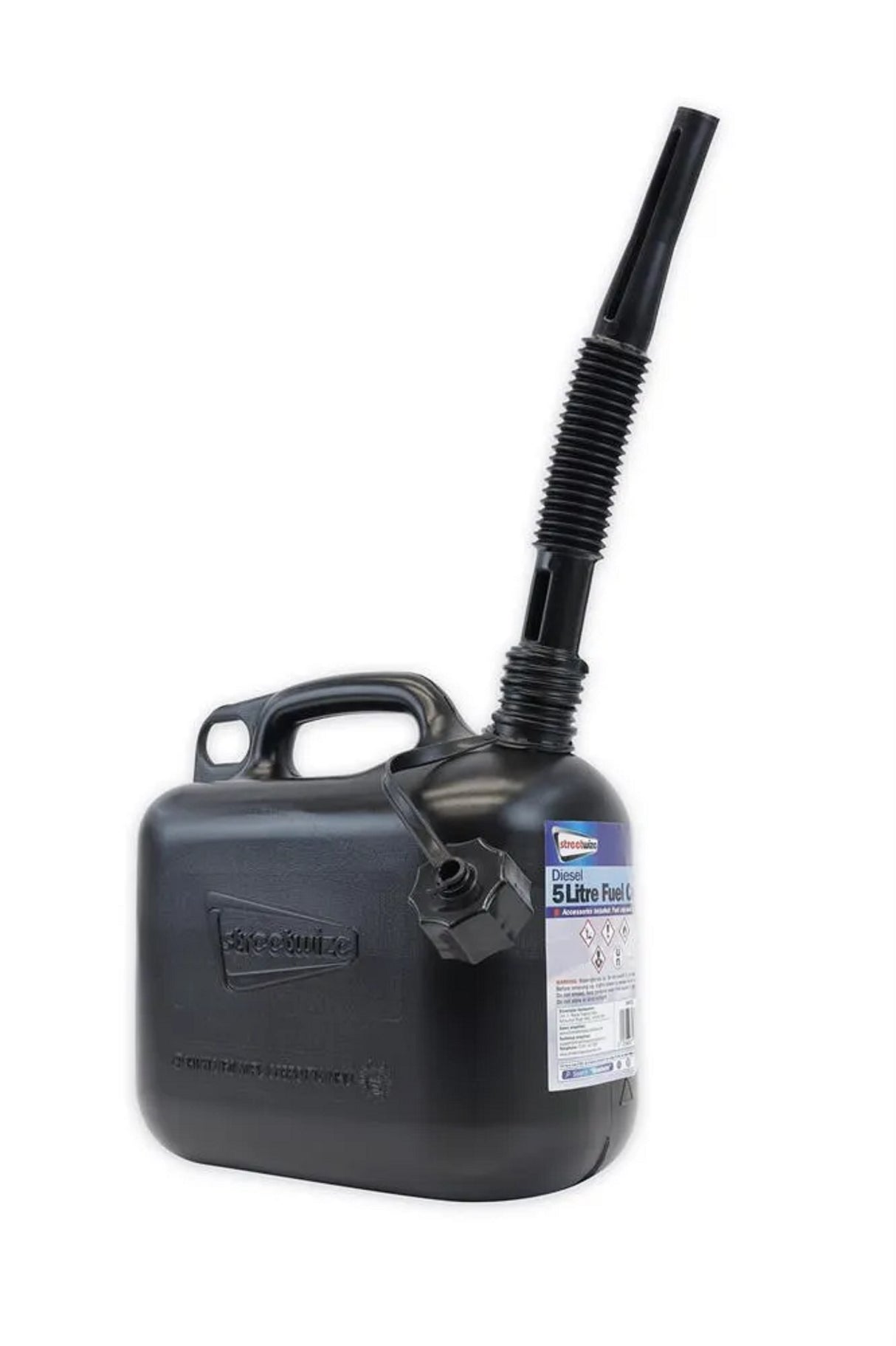 Streetwize Fuel Can Diesel Black 5Ltr Highbridge Caravan Centre