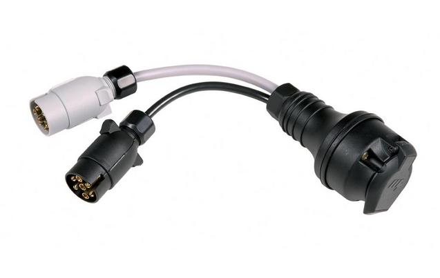 13 Pin Socket to 7 Pin 12N / 12S Plugs HIGHBRIDGE CARAVANS