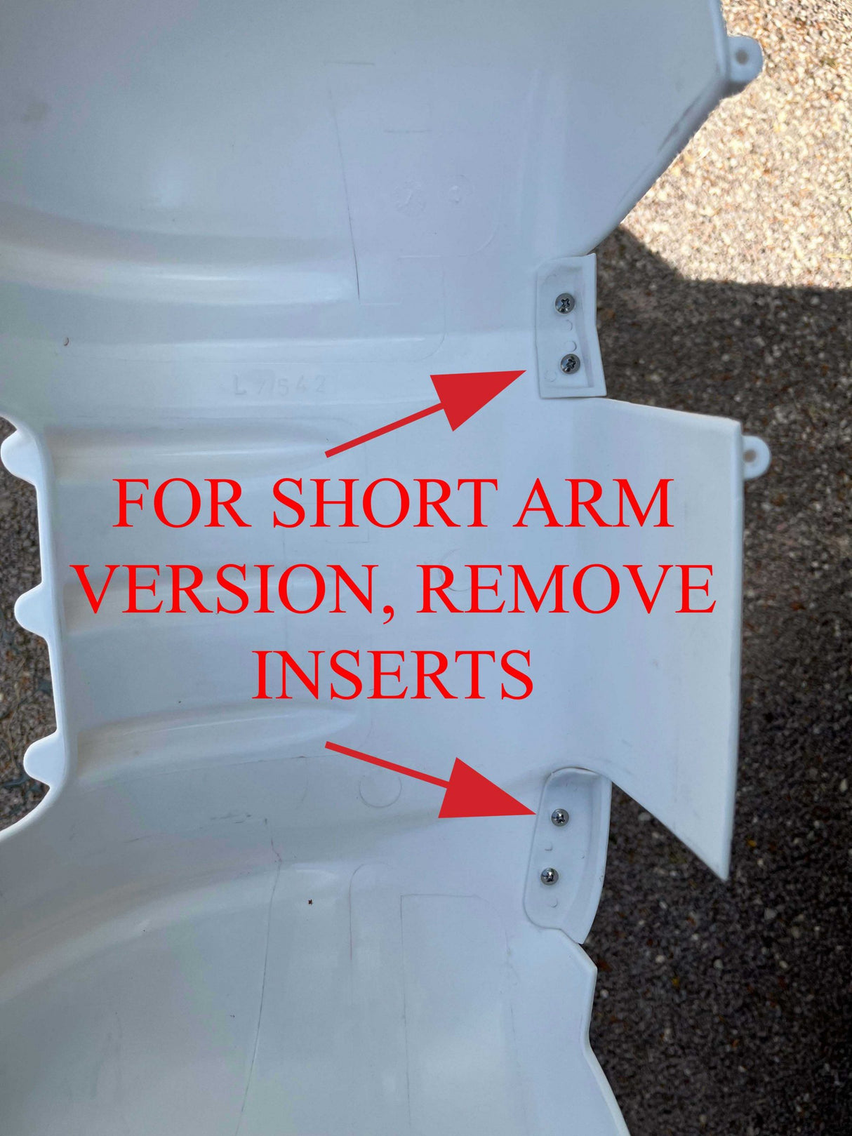 Mirror Protector x 2 Long/Short Fiat 2025 onwards White MILENCO