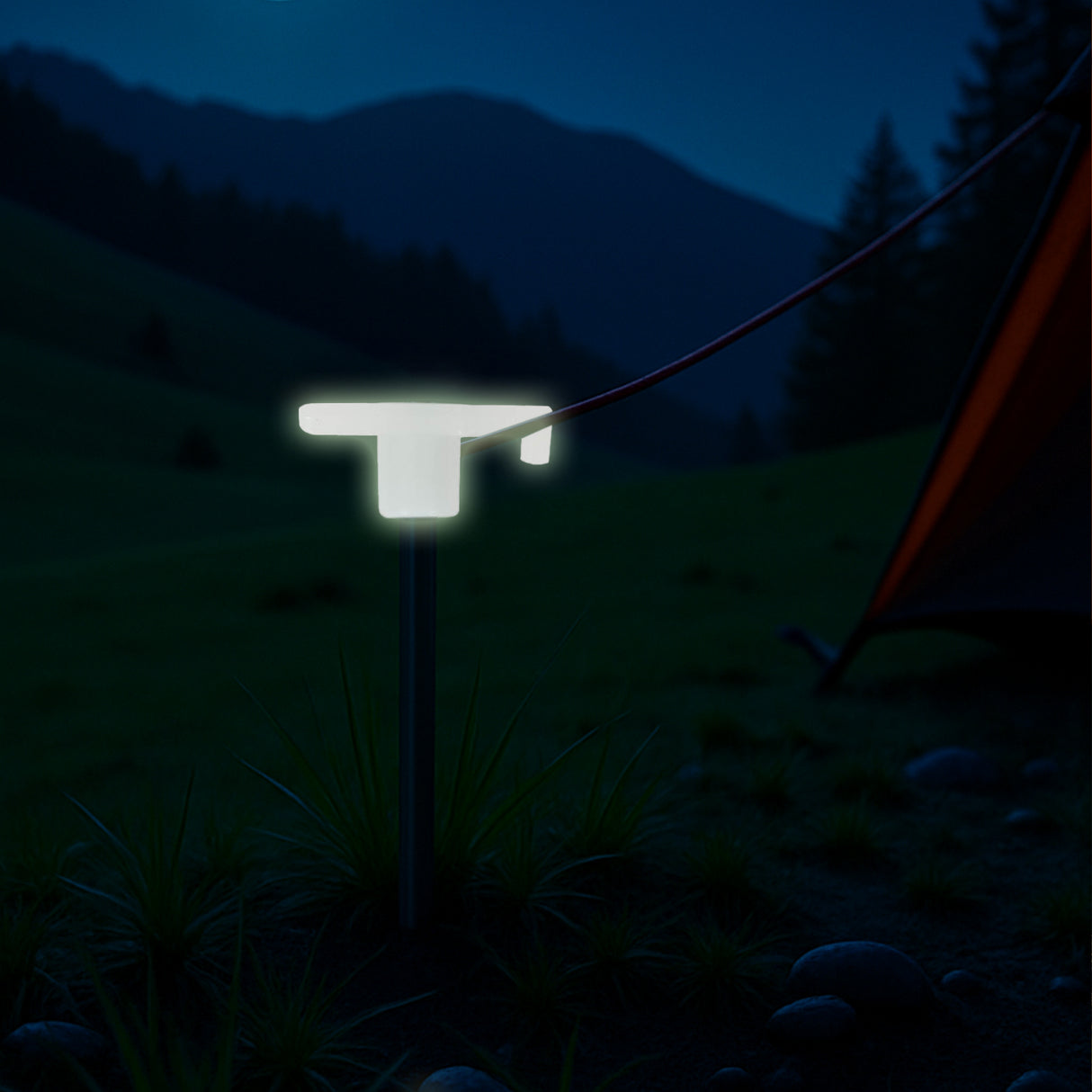 Streetwize Heavy Duty Glow Tent Pegs - 7x200mm Streetwize