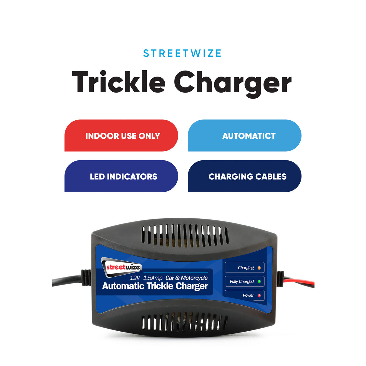 Streetwize 12V Automatic Trickle Charger Streetwize