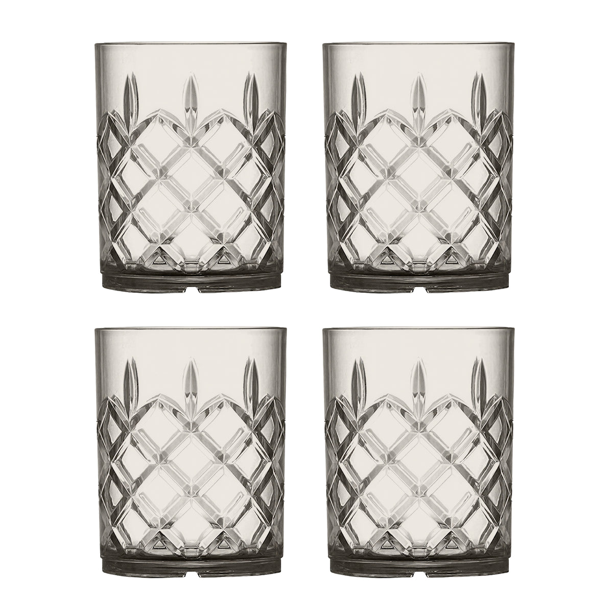 Leisurewize Elegance Tinted Low Tumblers - 4 Pack Streetwize