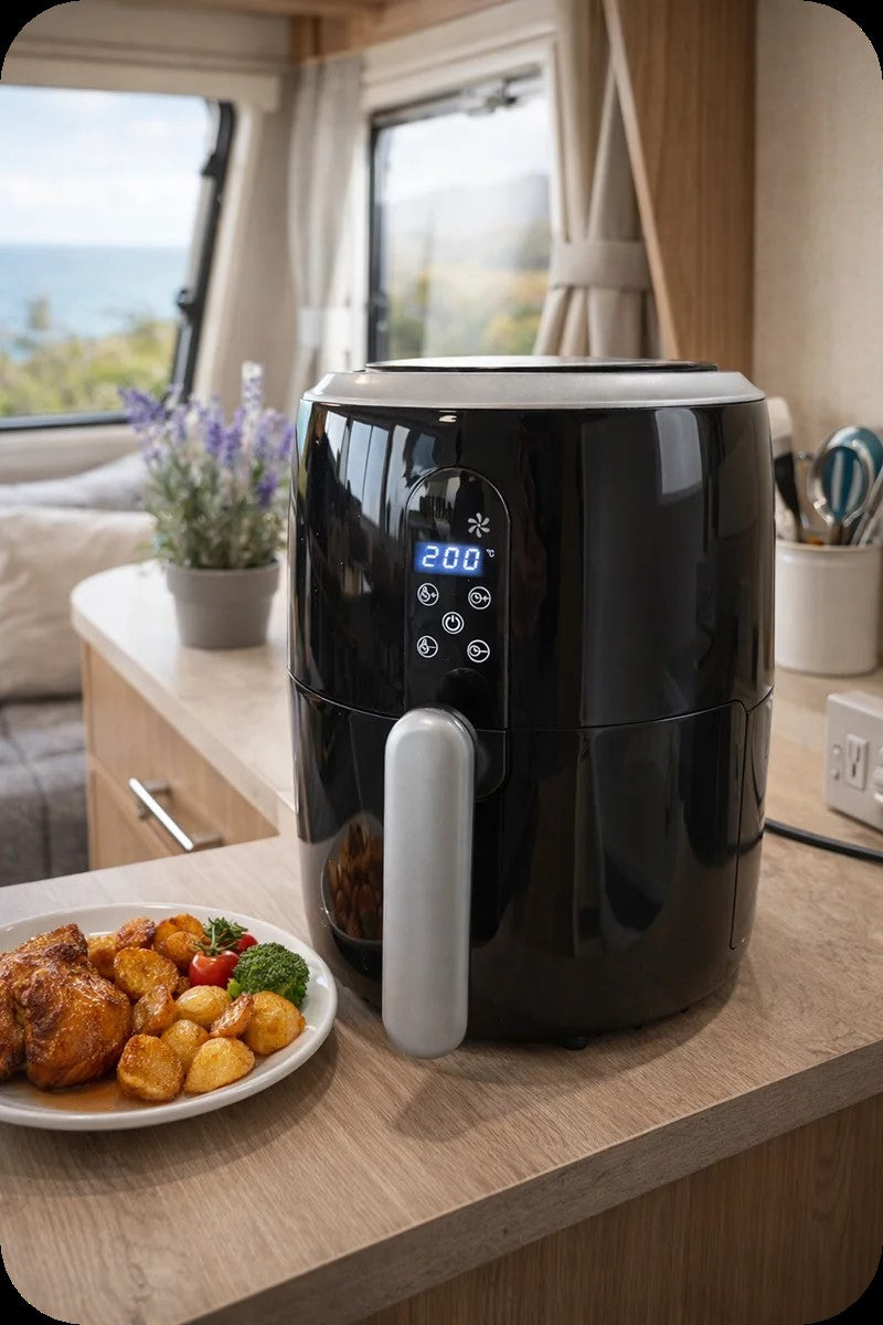 Quest 2 Litre Low Wattage Air Fryer - Black Quest