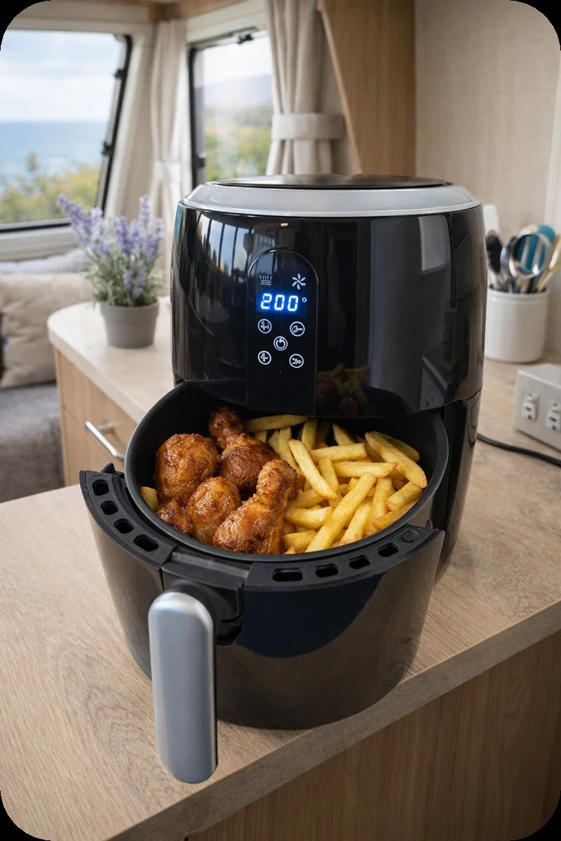Quest 2 Litre Low Wattage Air Fryer - Black Quest