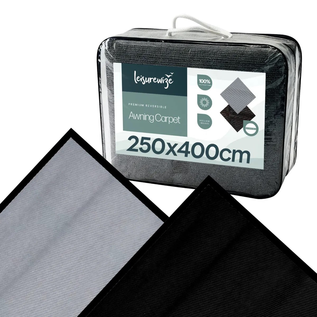 Streetwize Premium Awning Carpet 250cm x 400cm - Grey STREETWIZE