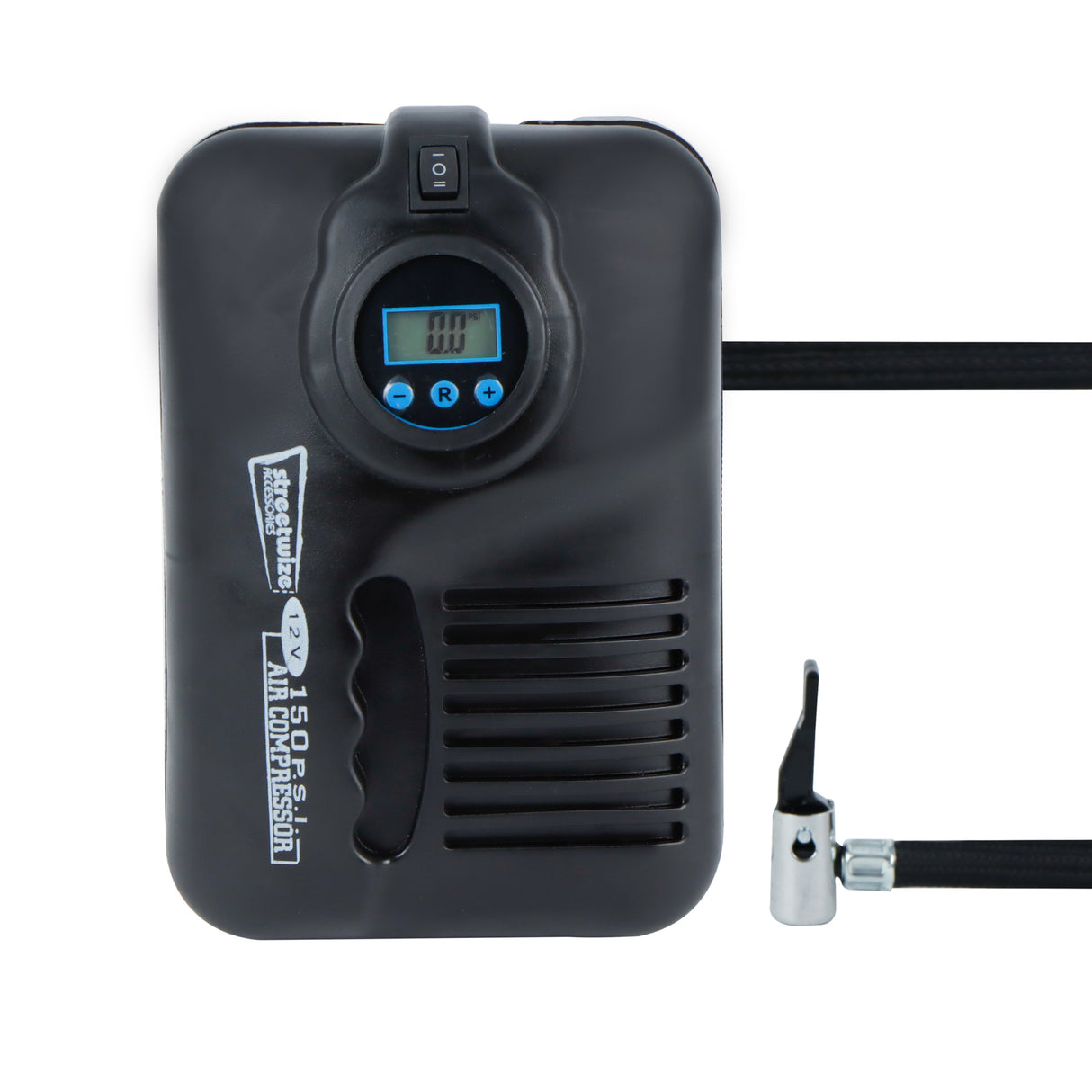 Streetwize 150PSI 12V Compact Digital Air Compressor with Auto Shut-Off Streetwize