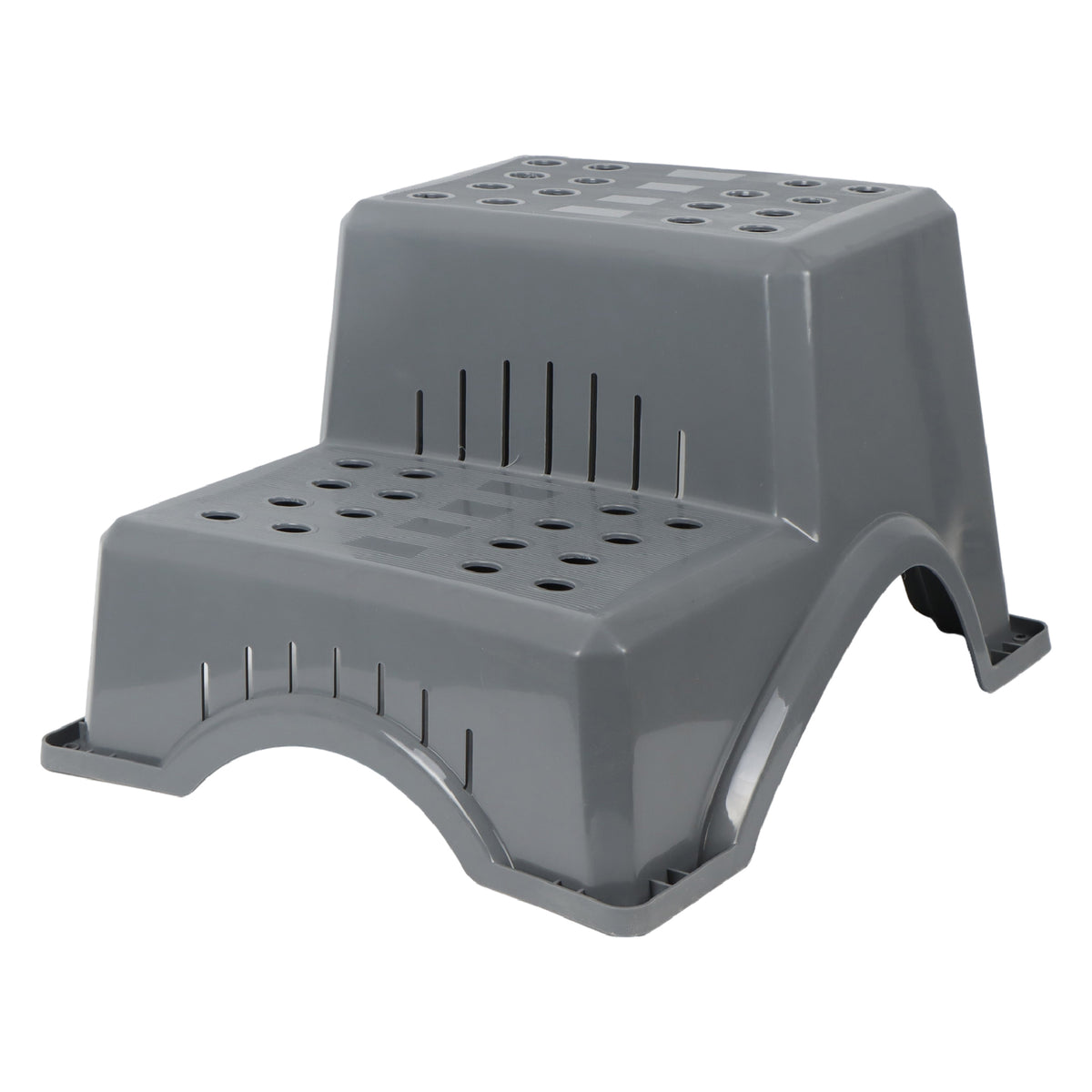 Leisurewize Plastic Double Step - Grey Streetwize