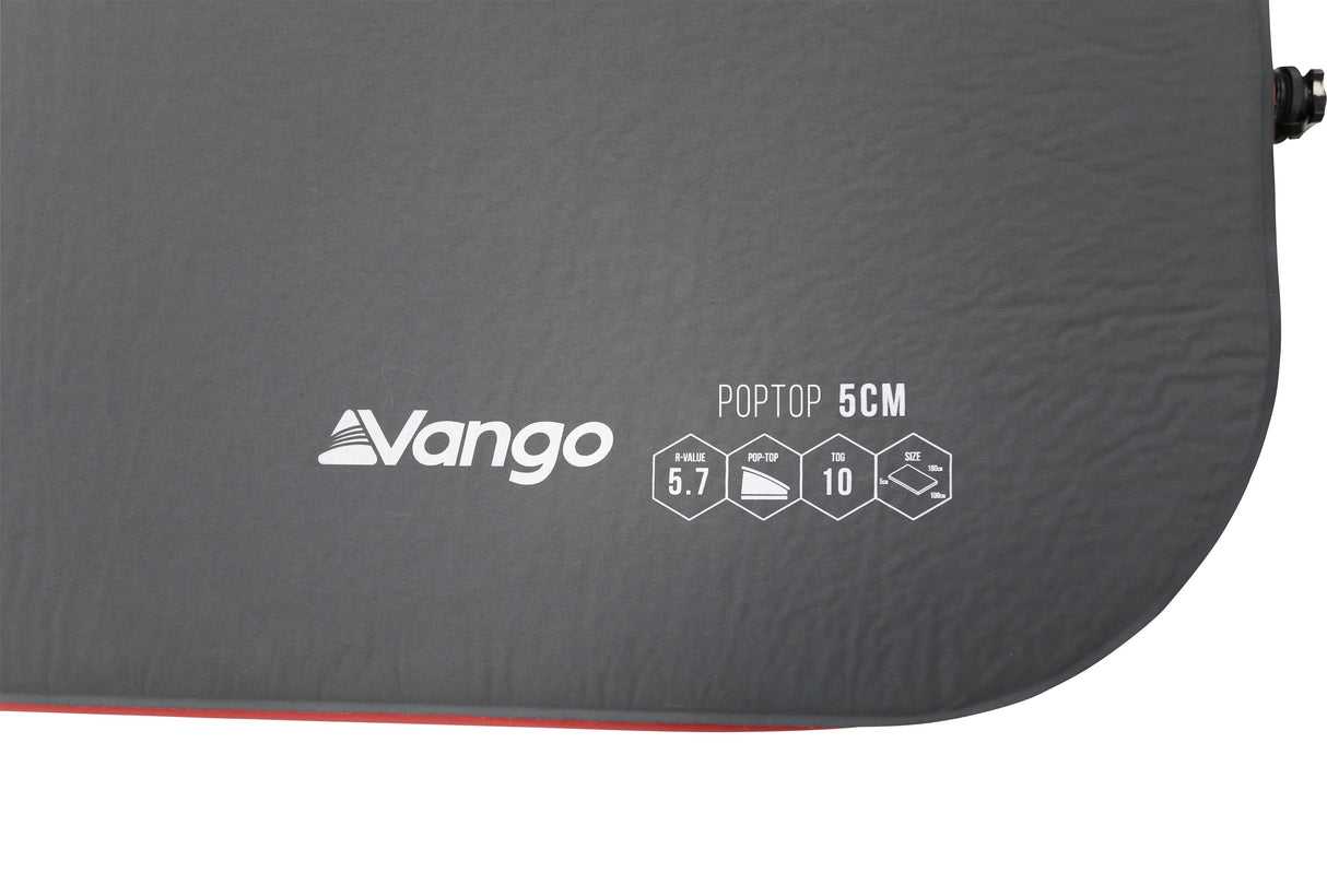 Vango PopTop 5cm 5 Self-Inflating Mattress Shadow Grey VANGO