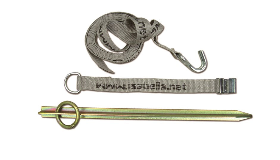 Isabella Storm Securing Strap & 40cm Long Peg - sold as single Strap & Peg not as a pair ISABELLA