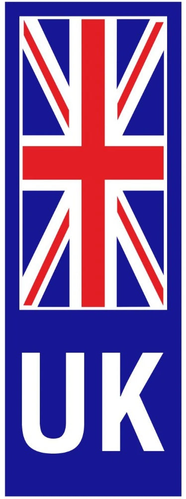 W4 UK Number Plate Union Jack White W4