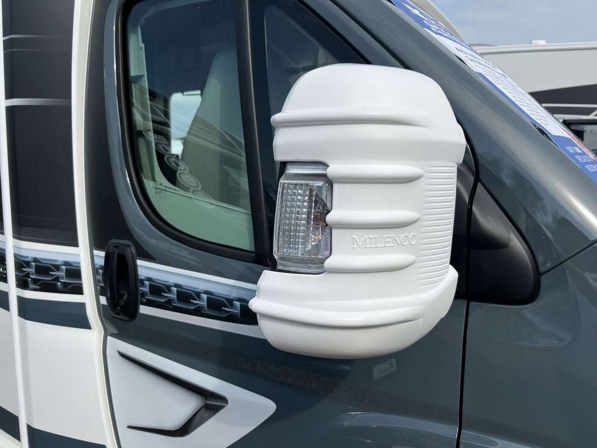 Mirror Protector x 2 Long/Short Fiat 2025 onwards White MILENCO