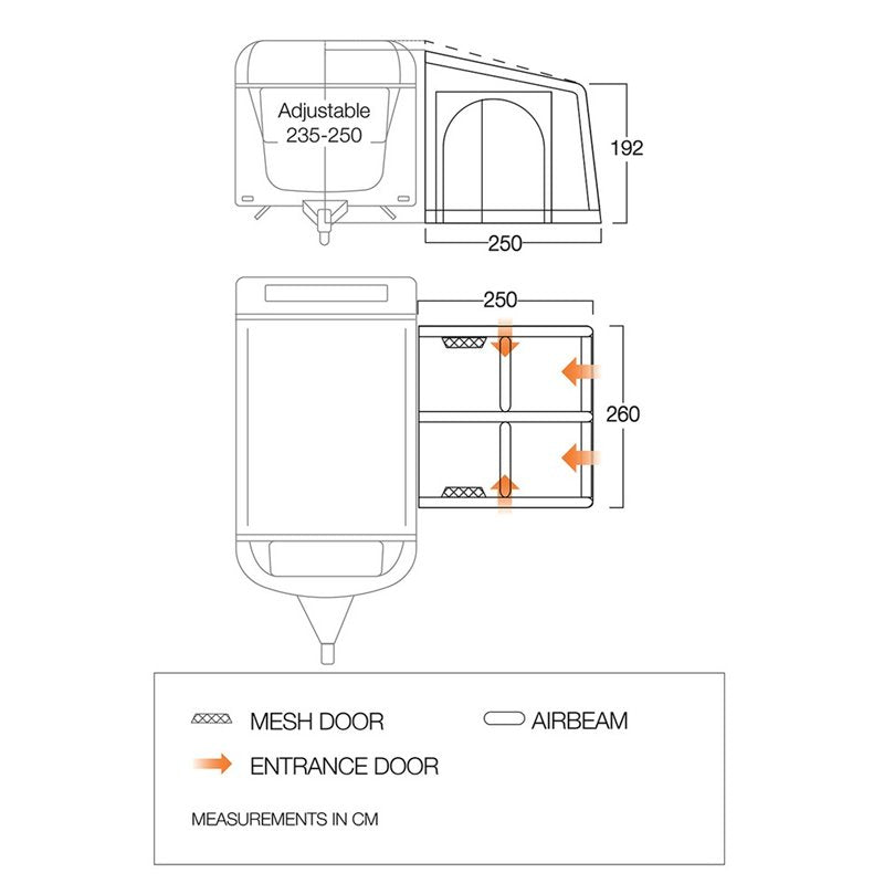 2025 Vango Balletto Air 260 Elements Shield VANGO