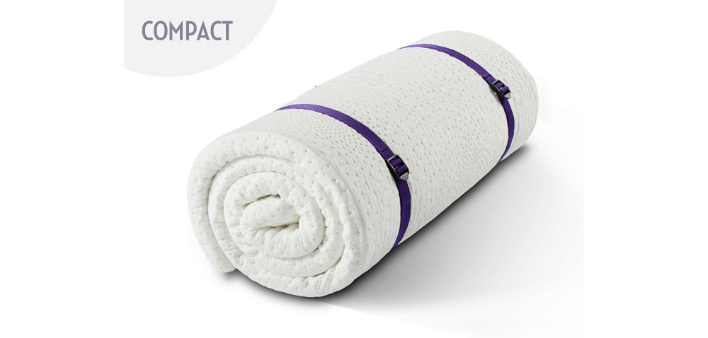 Duvalay Compact Memory Foam Travel Topper - 190cm x 66cm x 2.5cm DUVALAY