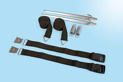Fiamma Tie Down Kit S - Black 98655-133 - Fits into Awning Guide of all Fiamma Awnings Fiamma