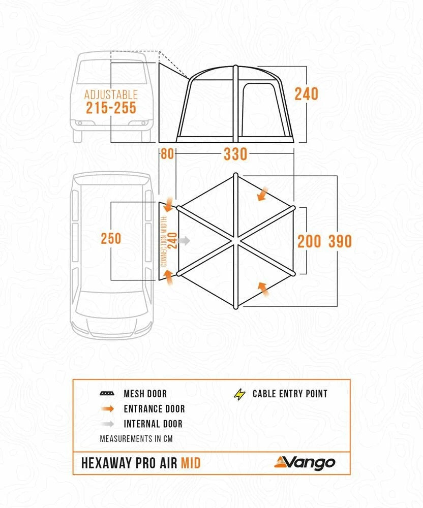 2026 Vango HexAway Pro Air Mid Shadow Grey VANGO