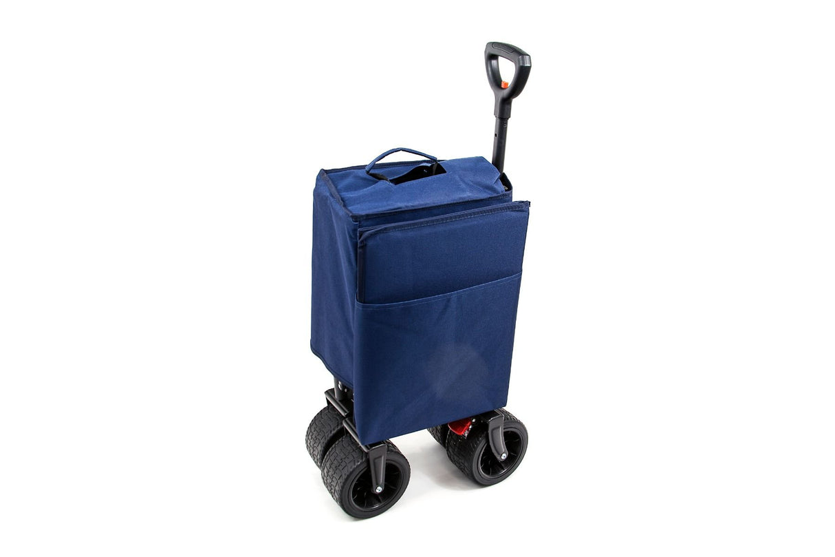 Outdoor Revolution Fold Down Camping Wagon With Wide, Robust Detachable Wheels Blue Diamond