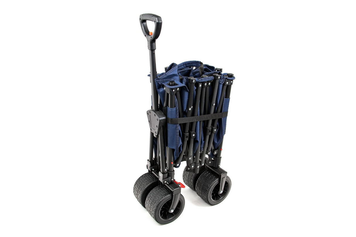 Outdoor Revolution Fold Down Camping Wagon With Wide, Robust Detachable Wheels Blue Diamond