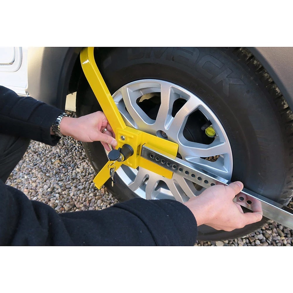 Milenco Lightweight Wheel Clamp - fits 13, 14 & 15 inch wheels Milenco
