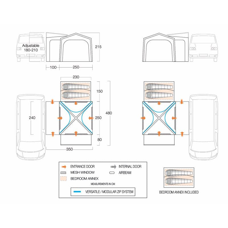 Vango Versos Air Low Driveaway Awning Vango