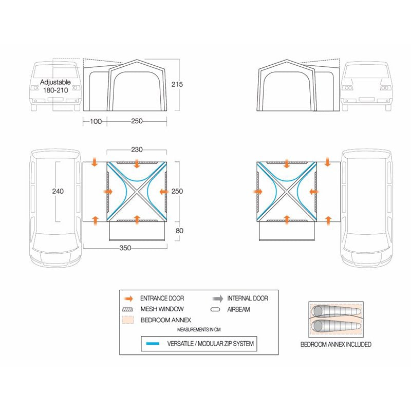 Vango Versos Air Low Driveaway Awning Vango