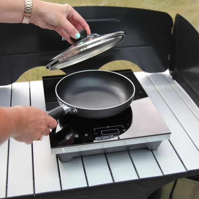 Outdoor Revolution Koga 3 Piece Induction Pan Set Blue Diamond