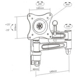 Avtex In Motion Double Arm VESA Mounting Solution AVTEX