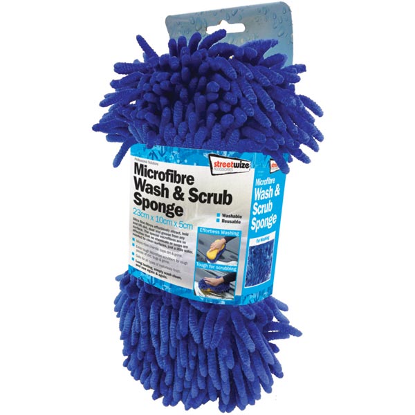 Microfibre Wash And Scrub Mit 23cm x 10cm x 5cm Streetwize
