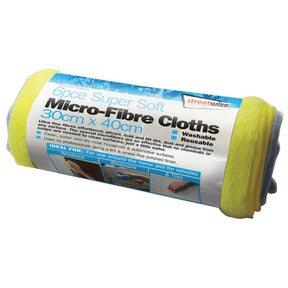 Microfibre Cloths 6Pk Streetwize