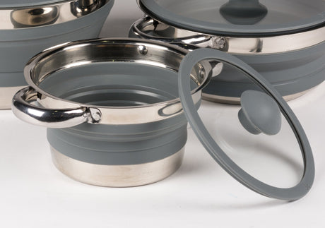Kampa Folding Saucepan - Grey Kampa
