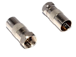 Vision Plus F Connector to Coaxial Socket VISION PLUS