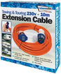 STREETWIZE 10M Camping Caravan Electric Extension Lead Streetwize