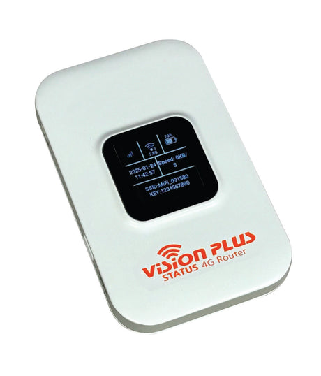 Vision Plus STATUS 570 Directional TV & WiFi Antenna + 4G Router – UPGRADE – WHITE VISION PLUS