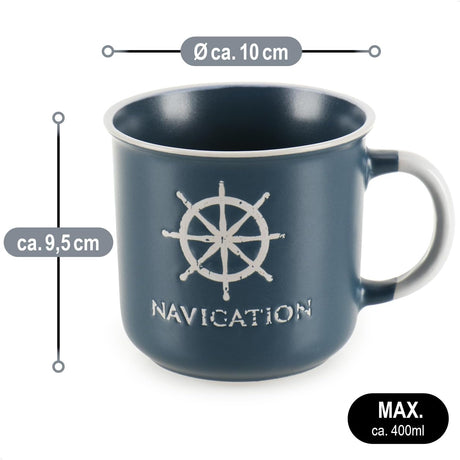 Nautical Pottery Mug - Assorted Otterdene
