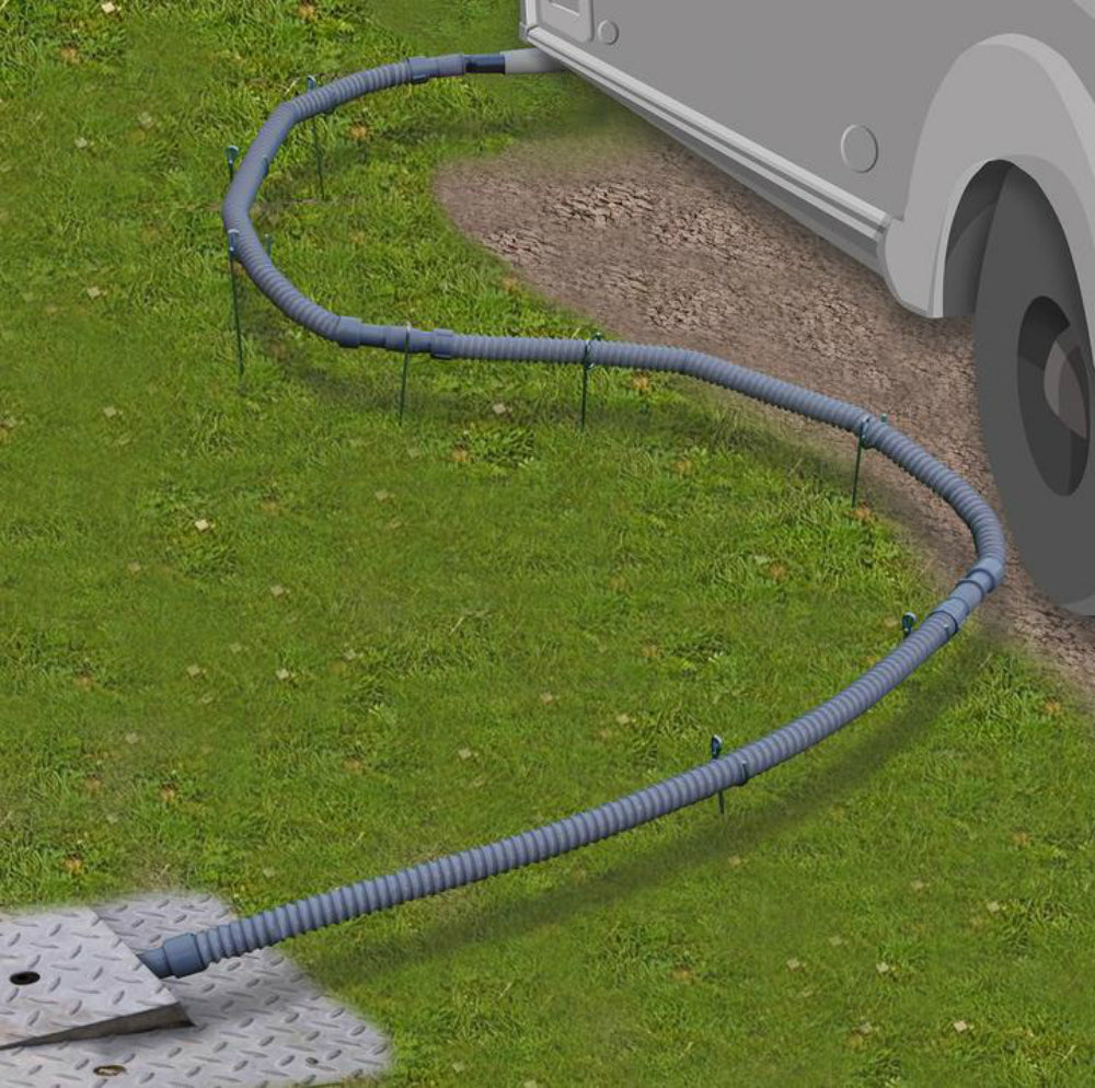 Colapz Flexi Waste Pipe - 50cm extendable to 100cm Pennine Leisure Supplies
