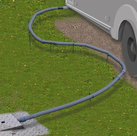 Colapz Flexi Waste Pipe - 50cm extendable to 100cm Pennine Leisure Supplies